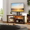 Dripex TV Eckschrank mit Halterung Lowboard mit Produktbild-Vorschau 9