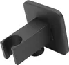 A black shower head holder is shown against a white background. Podgląd zdjęcia produktu
