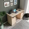 KOMTO Schreibtisch mit Schubladen - Oslo 145 x 65 x 76 cm Produktbild-Vorschau 3