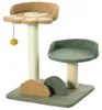 PawHut Kratzbaum 52cm Katzenkratzbaum Kletterbaum mit 2 Produktbild-Vorschau 1
