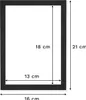 RAWWEST.BIS Holz Bilderrahmen 13x18 cm Plexiglas Poster Produktbild-Vorschau 3