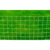 A close-up view of a white net against a blurred green background. Produktbild-Vorschau