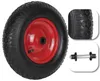 Schubkarrenrad Linienprofil Luft 16x4.00-8 Ø390mm Schwarz 1 Produktbild-Vorschau 3