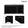 Mobile bar Merax con finitura lucida e illuminazione LED, Anteprima dell’immagine prodotto 5