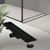 LuxeBath Duschrinne 2in1 Edelstahl, 50 cm, Schwarz, Produktbild-Vorschau 1