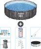 Bestway Round Steel Pro MAX Schwimmbad – Holzdruck – 427 x Produktbild-Vorschau 1