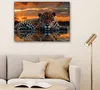 Wanddeko 80x60 cm - Tiere - Natur - Leopard - Produktbild-Vorschau 6