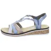 Rieker Damen Sandale blau kombi, Damen:41 EU Produktbild-Vorschau 76