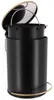 TENDANCE Abfalleimer Mülleimer 3 l schwarz gold Produktbild-Vorschau 6