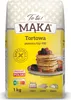 A bag of flour with an image of pancakes and other food items. Podgląd zdjęcia produktu