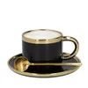 HOMLA Sinnes Kaffeetasse Porzellan mit Untertasse Löffel Produktbild-Vorschau 7