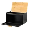 Brotkasten Brotkorb Brotbox Brotbehälter Brotdose schwarz Produktbild-Vorschau 3