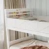 Dvoupatrová postel Merax 90x200 cm se schodištěm s úložným Náhled obrázku produktu 16