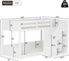 Flieks Etagenbett 90x200cm mit Stauraumtreppe, Kinderbett Produktbild-Vorschau 7