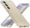 Two transparent phone cases are shown crossed over each other, with a phone visible inside one of them. Produktbild-Vorschau