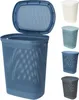A collection of laundry baskets in different colors, with one basket open. Podgląd zdjęcia produktu