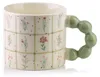 Naria Kubek 350 ml, 9x14x8 cm, bloemenmotief Productafbeelding-voorbeeld 1