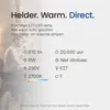 Optonica LED Peerlamp A60 E27 Helder - 8W 810lm 2500K - Productafbeelding-voorbeeld 3