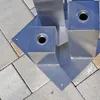 CLGarden Edelstahl Element 3 Säulen eckig für DIY Produktbild-Vorschau 3