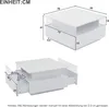 Abrihome Hochglanz Couchtisch Quadratisch mit 2 Schubladen Produktbild-Vorschau 7