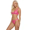 Damen String Tanga transparent Spitze Mesh florales Muster Produktbild-Vorschau 3