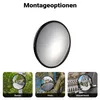 Wiltec Sicherheitsspiegel 80 cm konvex Schwarz, runder Produktbild-Vorschau 7