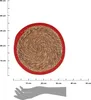 Podstawka czerwono-brązowa 35 x 1 x 35 cm naturalna (Ø 35 Podgląd zdjęcia produktu 4