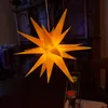 Stella LED in plastica gialla 25cm batteria 6/18h timer Anteprima dell’immagine prodotto 3