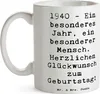 Mr. & Mrs. Panda Kaffeetasse Spruch 1940 Geburtstag - Weiß Produktbild-Vorschau 3