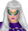 Alien Brille mit holografischen Gläsern - Außerirdischer Produktbild-Vorschau 3