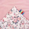 Roses & Smokey Pink Soft Velvet Babydecke 75x100cm Produktbild-Vorschau 4