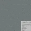 A close-up of a grey textured material with a text overlay providing product details. Produktbild-Vorschau