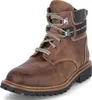 A single brown leather boot is shown against a white background. Voir les images du produit