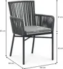 Gartenmöbel Set AFUERA aus Alu und Rope, moderne Outdoor Produktbild-Vorschau 9