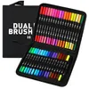 Stylo pinceau double embout, 36 couleurs, marqueur Voir les images du produit 1