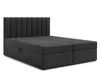 AX LIVING Boxspringbett Bursa 140x200 Schwarz ohne Topper Produktbild-Vorschau 2