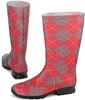Gummistiefel Mareike, Farbe:rot/grau kariert, Größe:38 Produktbild-Vorschau 3