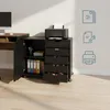 Relaxdays Rollcontainer, 5 Schubladen & 2 Fächer, HBT: Produktbild-Vorschau 2