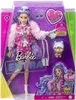 Barbie Extra Puppe mit lila-welligem Haar, Anziehpuppe, Produktbild-Vorschau 1