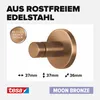 tesa 40603-00000-00 tesa Handtuchhaken MOON bronze Anteprima dell’immagine prodotto 4