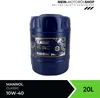 A dark blue plastic drum of Mannol Classic 10W-40 engine oil is shown against a white background. The drum has a label with product details and branding. Produktbild-Vorschau