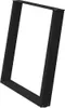 A black U-shaped table leg frame is shown against a white background. Voir les images du produit