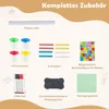 COSTWAY Kinder Tafel Holz, doppelseitige Spieltafel mit Produktbild-Vorschau 8