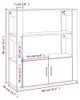 vidaXL Príborník betón sivý 80x30x90 cm odvodený výrobok z Náhľad obrázku produktu 8