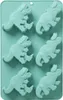 Rice Backform aus Silikon Mint - Dinosaurier Produktbild-Vorschau 1