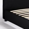 Letto singolo grande completo in tessuto con giroletto Anteprima dell’immagine prodotto 5