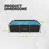 VirtuFit Rechteckiger Pool – 260 x 180 x 66 cm – Anthrazit Produktbild-Vorschau 14