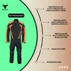 Herren Motorradkombi Textilien Schwarz Grün Orange inkl. Produktbild-Vorschau 12