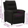 relaxačné kreslo vidaXL Black Fabric Náhľad obrázku produktu 7