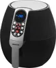 A black air fryer with a digital control panel is shown against a white background. Anteprima dell’immagine prodotto
